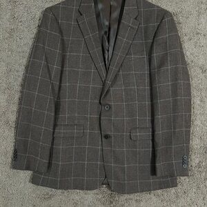 Tommy Hilfiger Men’s Brown Checkered Blazer SZ 40R